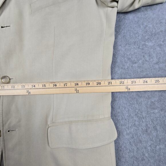 Tasso Elba Mens Sport Coat Size 42 Blazer Suit Jacket 100% Spun Silk 3 button - Picture 12 of 16